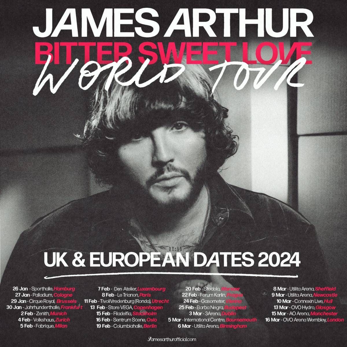 James Arthur Hamburg Tickets