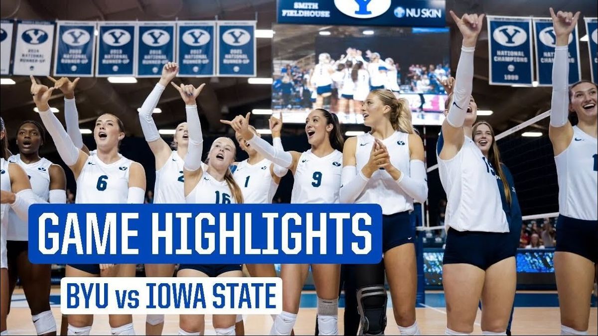 BYU Cougars at Iowa State Cyclones Womens Volleyball