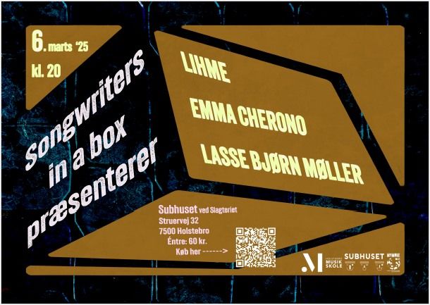 Songwriters In A Box: Lihme + Emma Cherono + Lasse Bj\u00f8rn M\u00f8ller