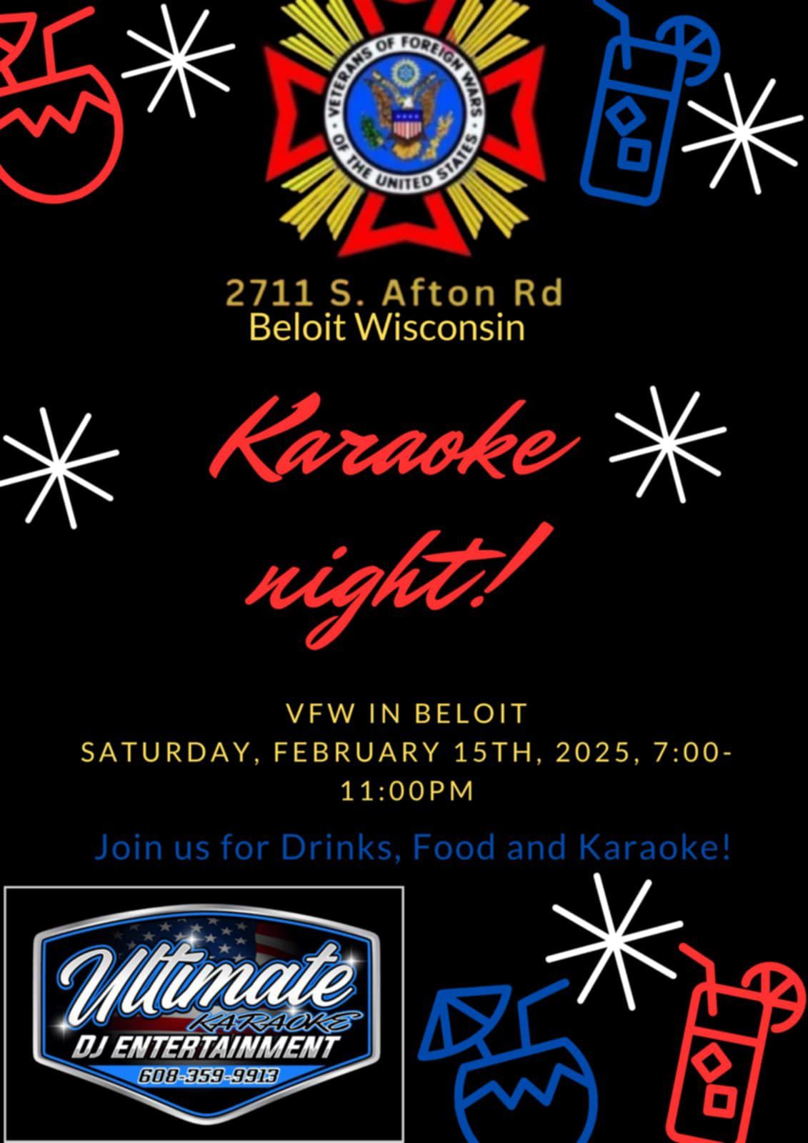 Karaoke night at The Beloit VFW