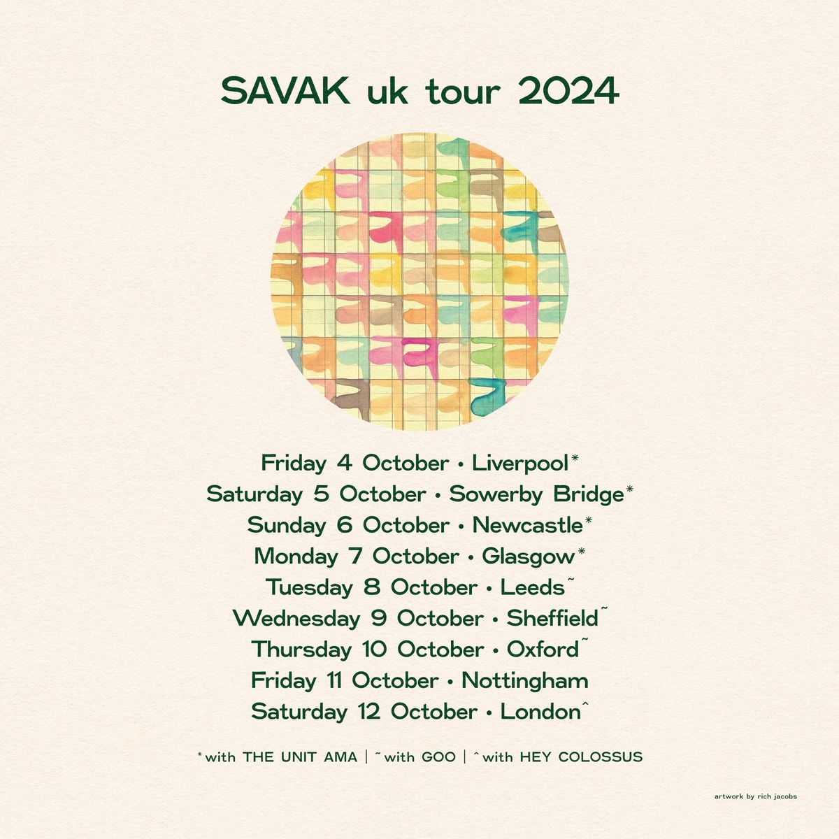 SAVAK (US) \/ The Unit Ama \/ Jutland Songs at The Old Hairdressers (Glasgow)