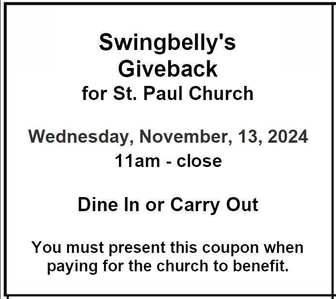 Swingbelly's Give Back Night!