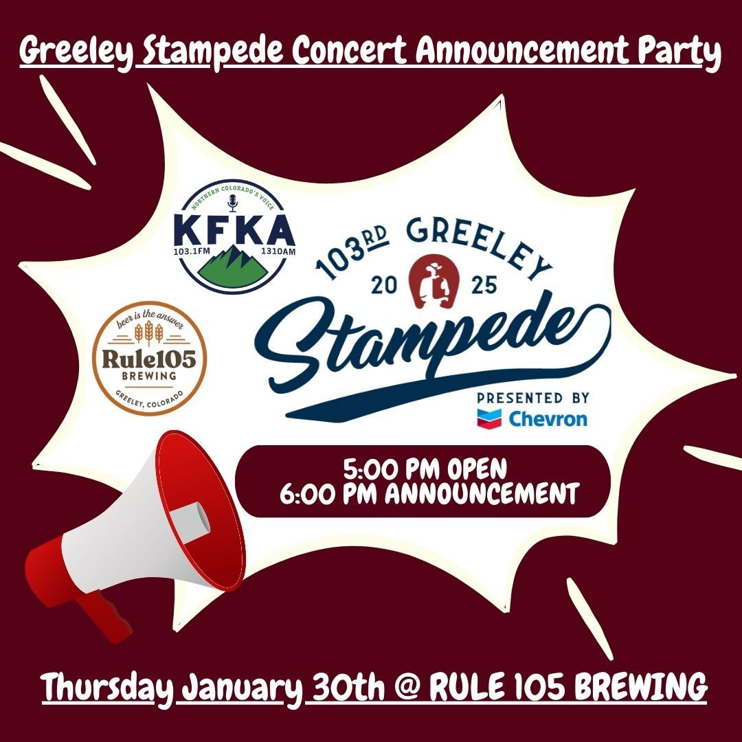 Greeley Stampede Concert Announcement Party