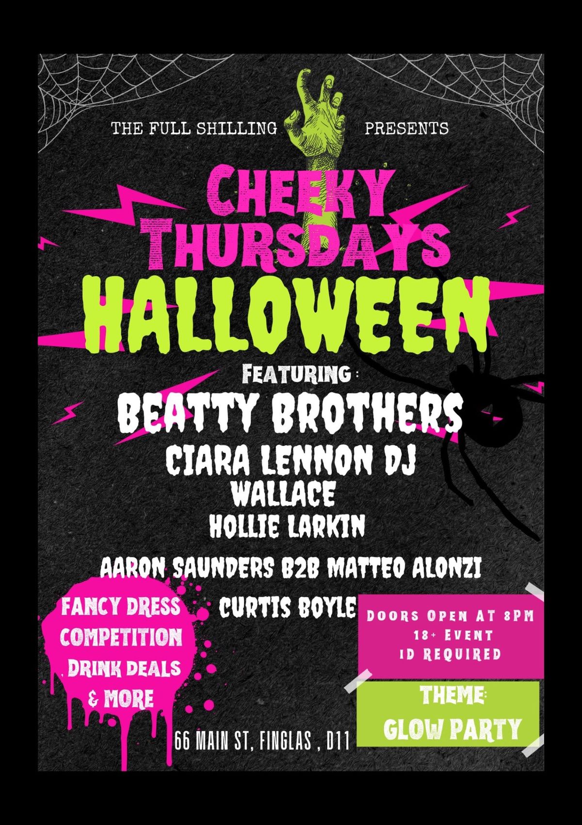 Cheeky Thursdays & The Full Shilling presents Halloween edition