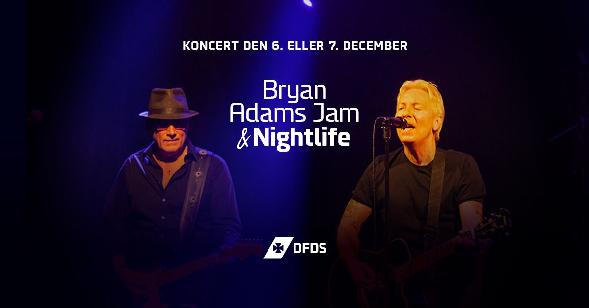 MiniCruise med Bryan Adams Jam & Nightlife koncert