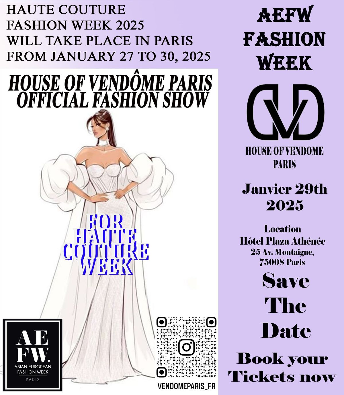 House of vendome Paris fashion show 