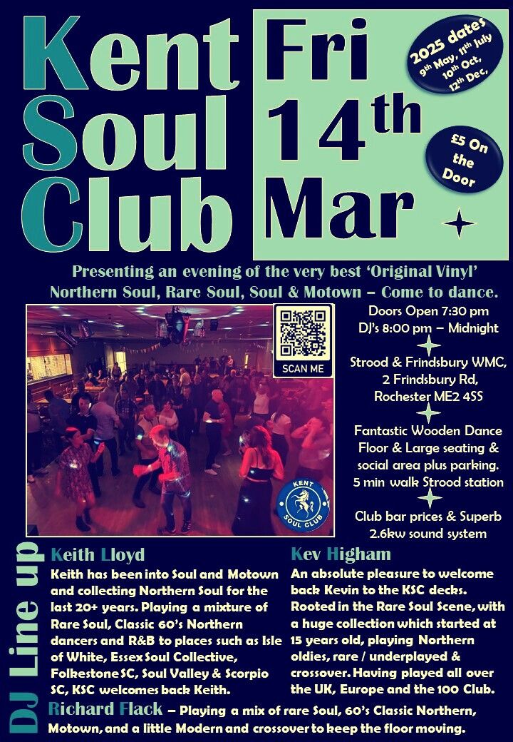 Kent Soul Club - Friday 14th March 2025