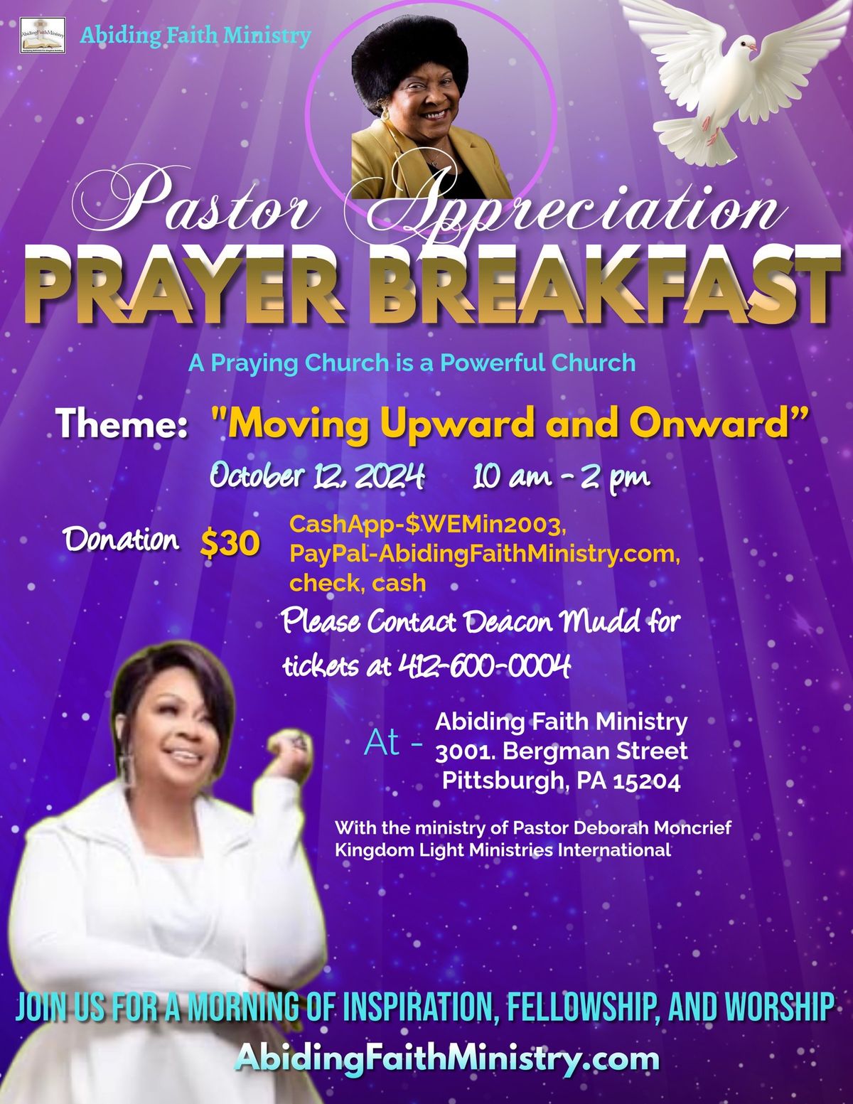 Pastor Appreciation Prayer Breakfast