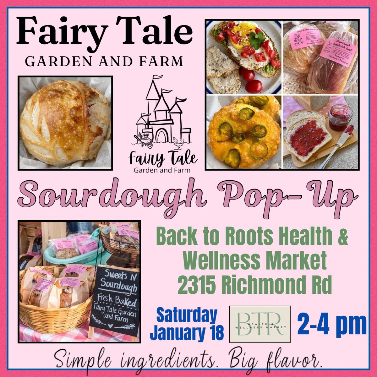 Fairy Tale Garden and Farm Sourdough Pop-Up