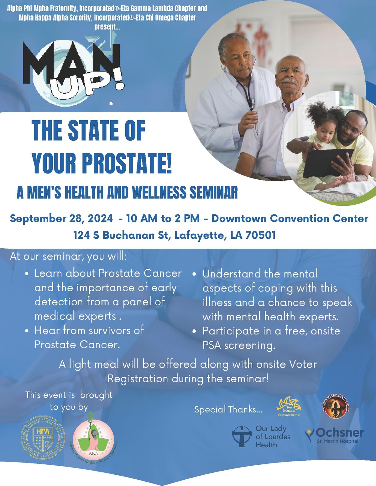 The State of Your Prostate! A Men's Health and Wellness Seminar