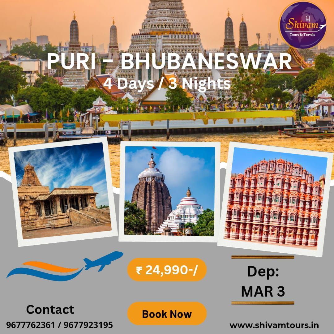 Explore Puri & Bhubaneswar - 3 Nights \/ 4 Days