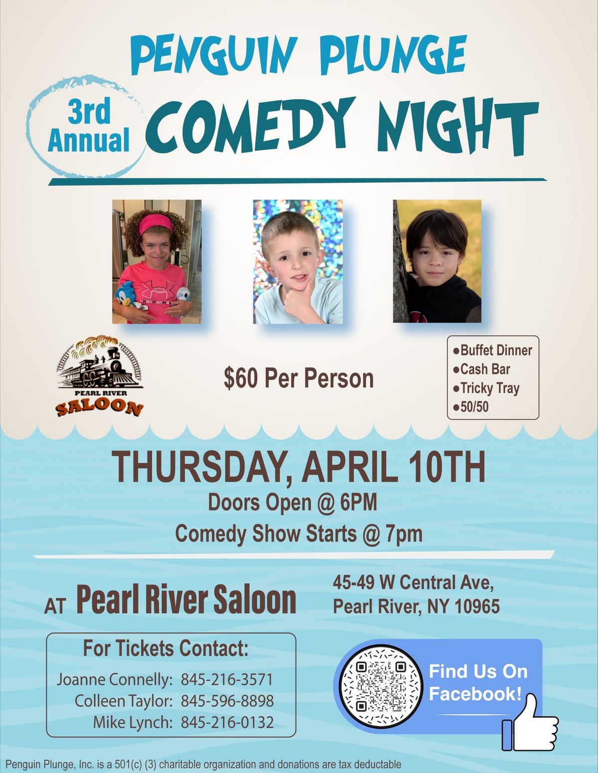 Penguin Plunge Comedy Night at the Saloon