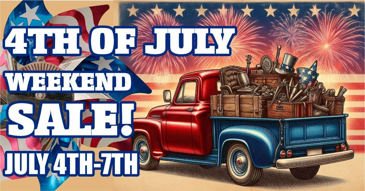 4th of July Weekend Sale at Antiques at Gresham Lake! July 4-7