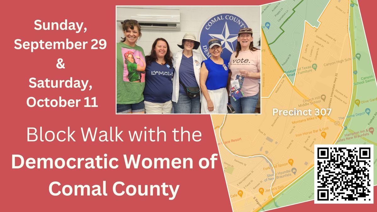 Block Walk with the Democratic Women of Comal County