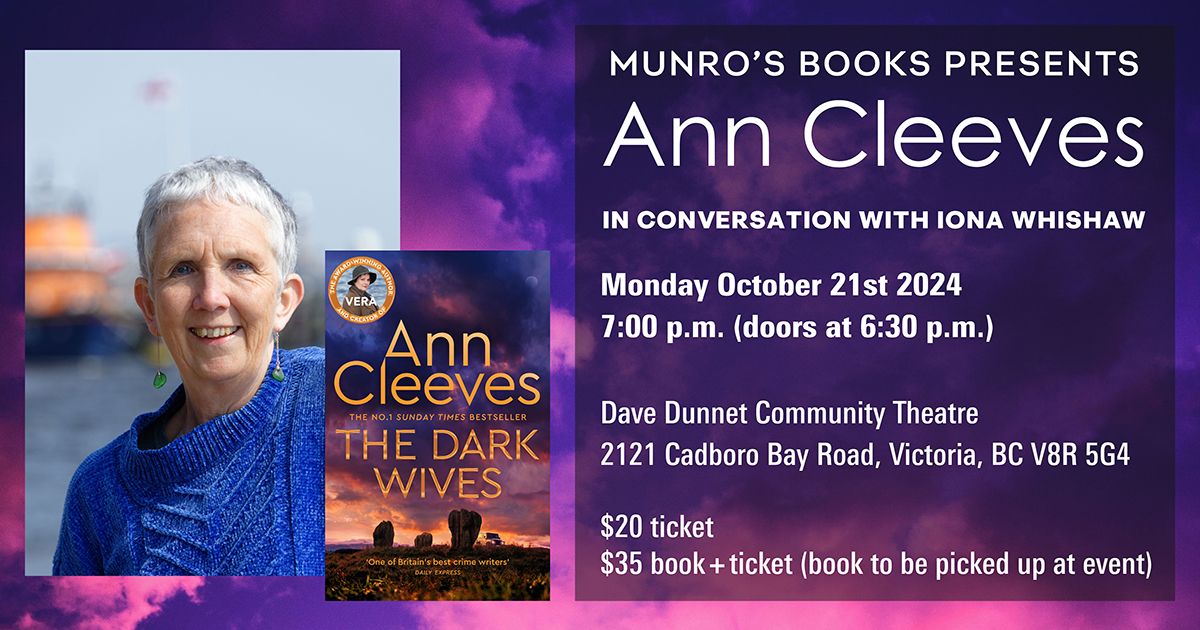 Ann Cleeves in Conversation with Iona Whishaw