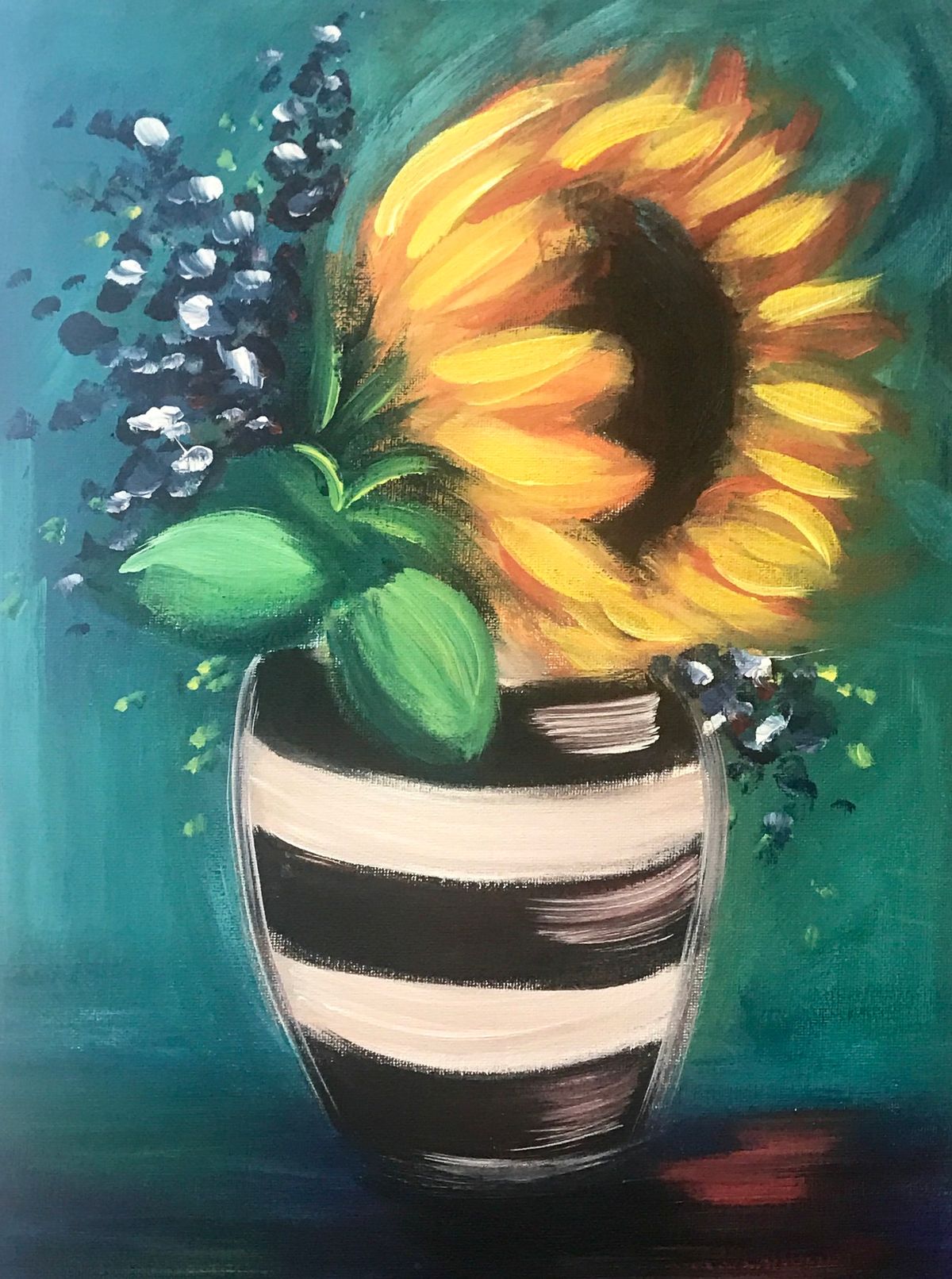 Sunflower and Stripes