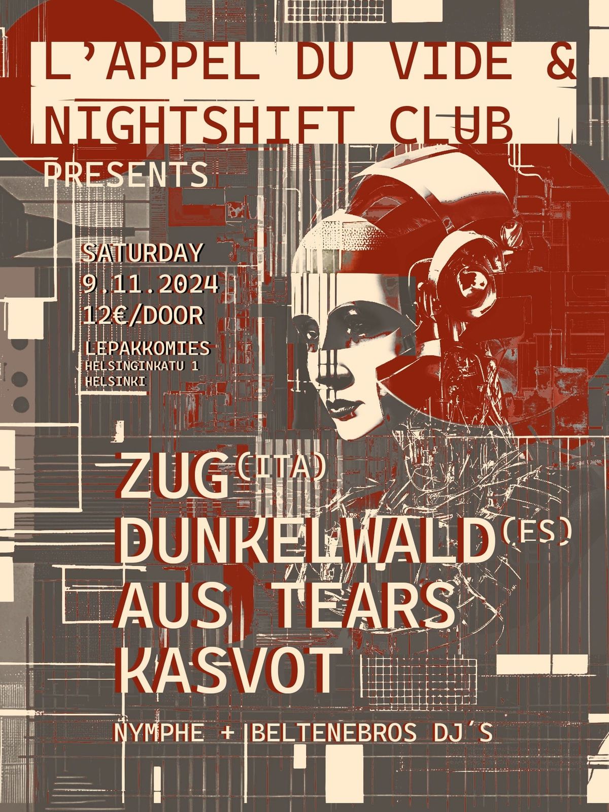 ZUG (ITA), DUNKLEWALD (ES), AUS TEARS , KASVOT