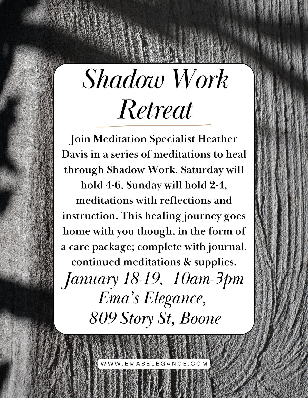 Shadow Work Retreat