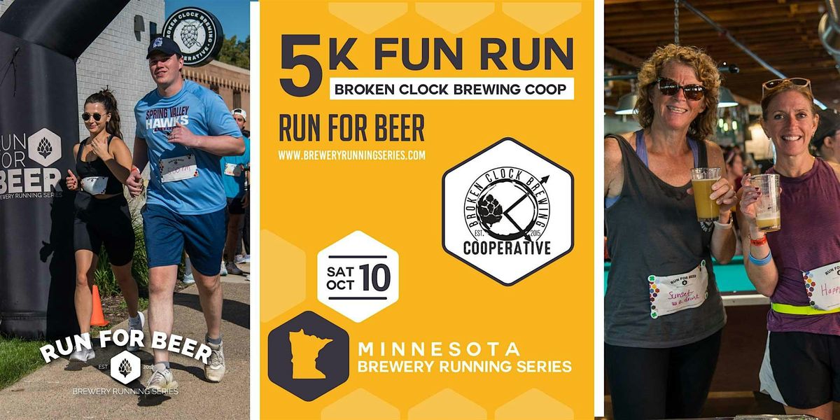 5k Fun Run x Broken Clock Brewing Coop | 2026 MN Brewery Running Series