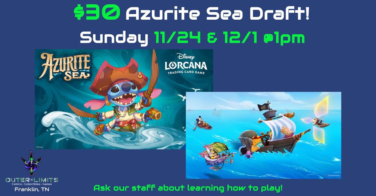 $30 Lorcana Azurite Sea Draft!