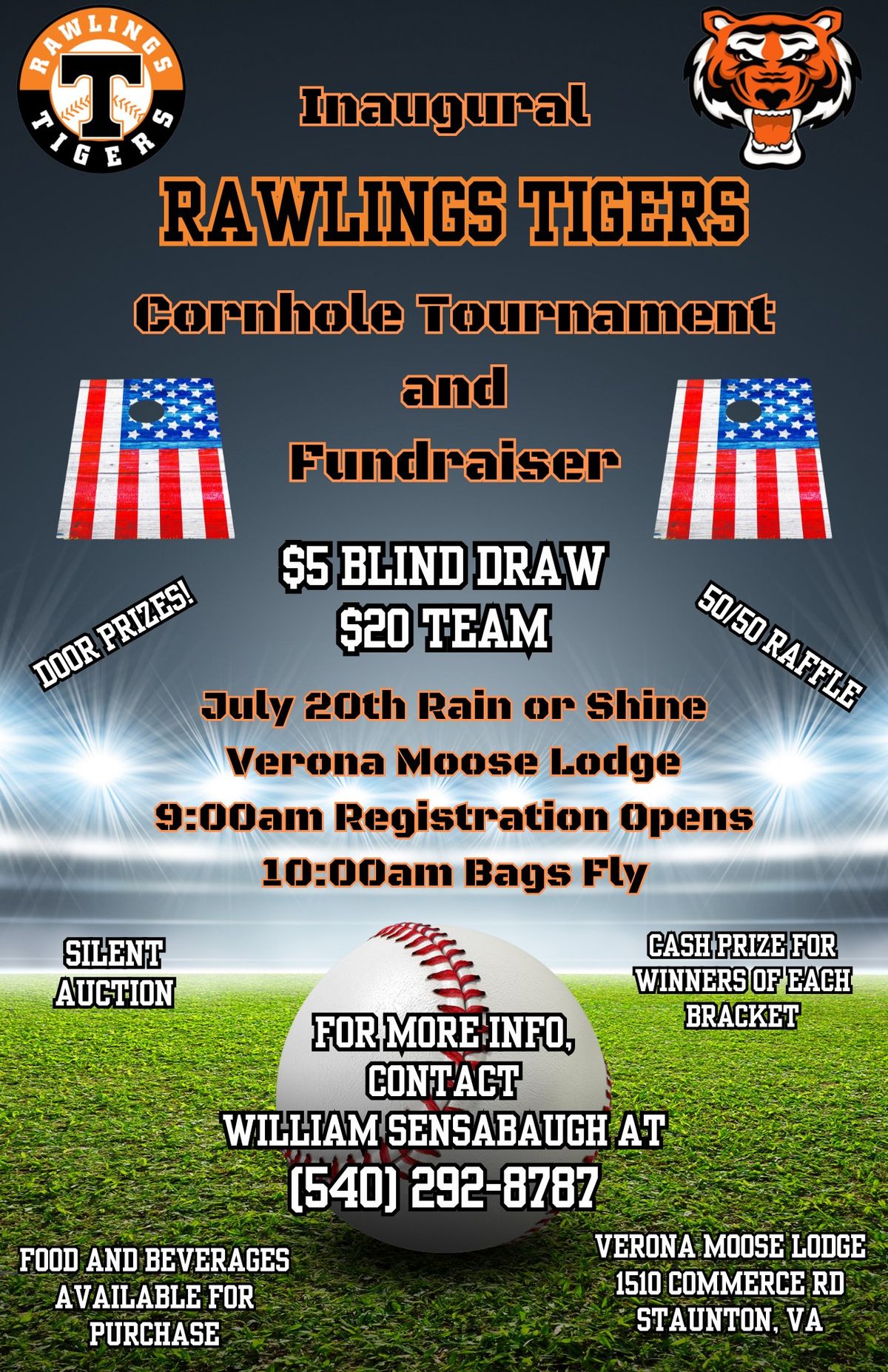 Inaugural Cornhole Tournament and Fundraiser