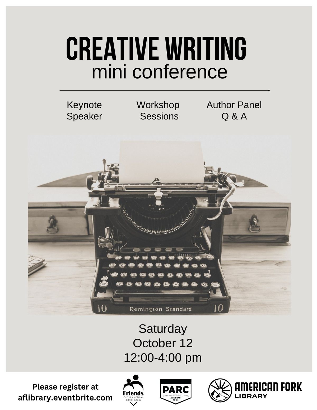 FREE - Creative Writing Mini Conference