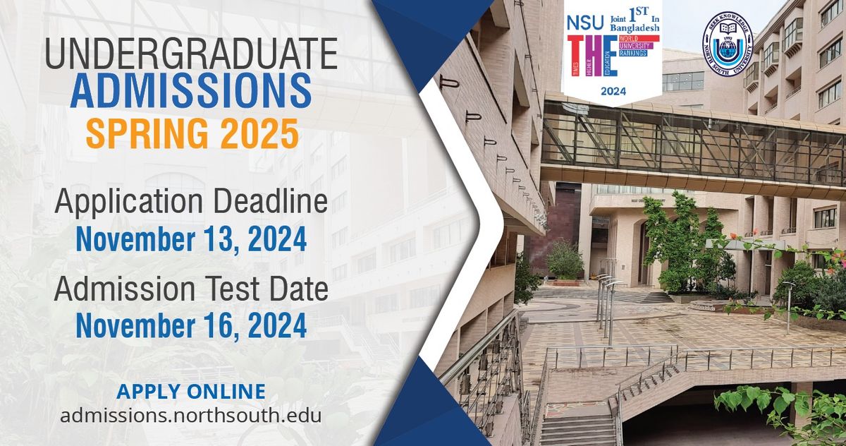 UNDERGRADUATE ADMISSION TEST SPRING 2025