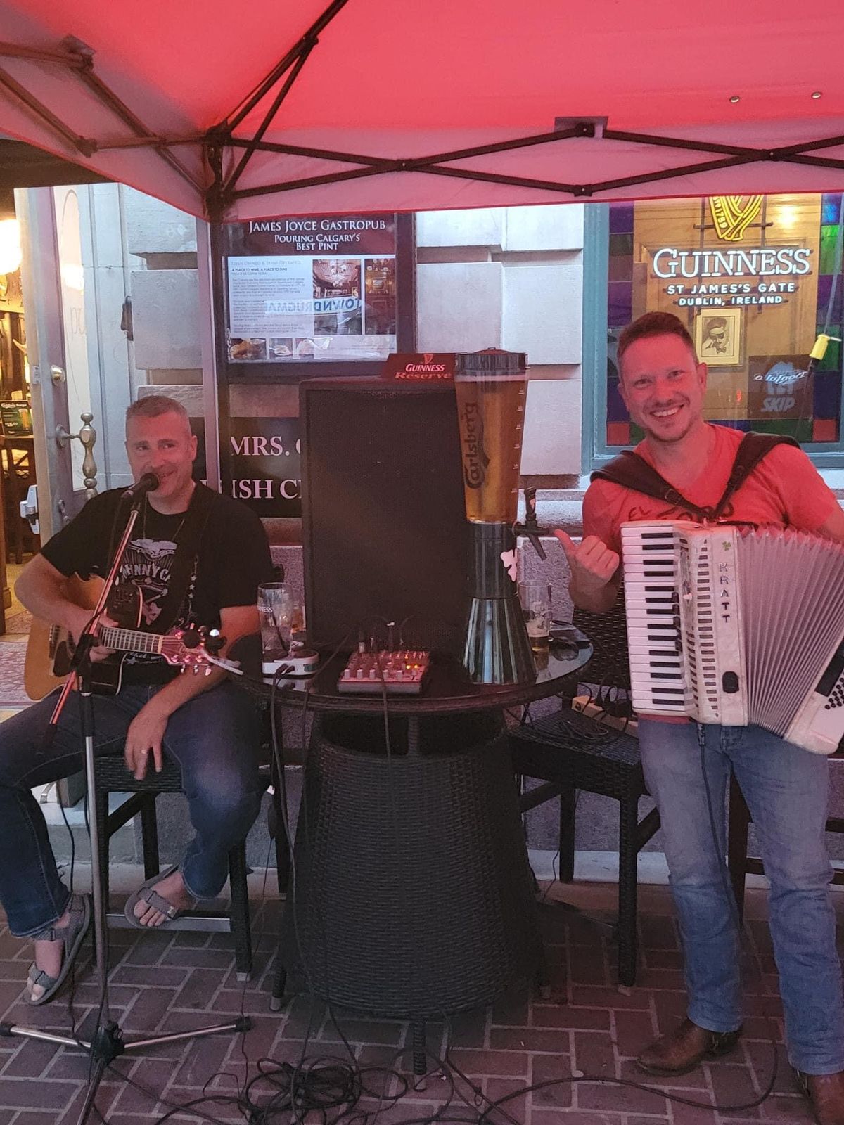 Cowboy Celtic Social Hour at the James Joyce Irish Pub (8th Ave) with Byron & Danny from Fraid Knot!