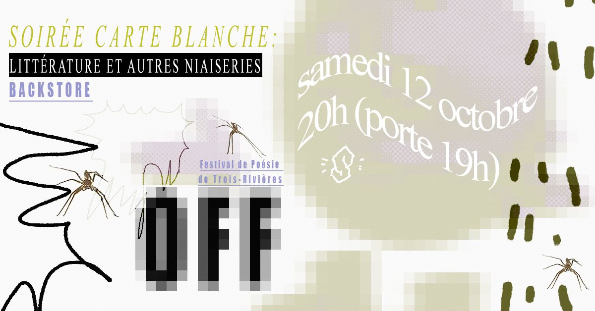 OFF-FPTR : Carte blanche \/ Litt\u00e9rature et autres niaiseries