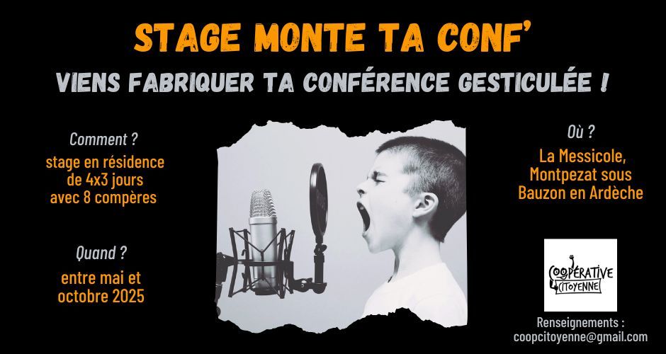 Stage Monte ta conf'