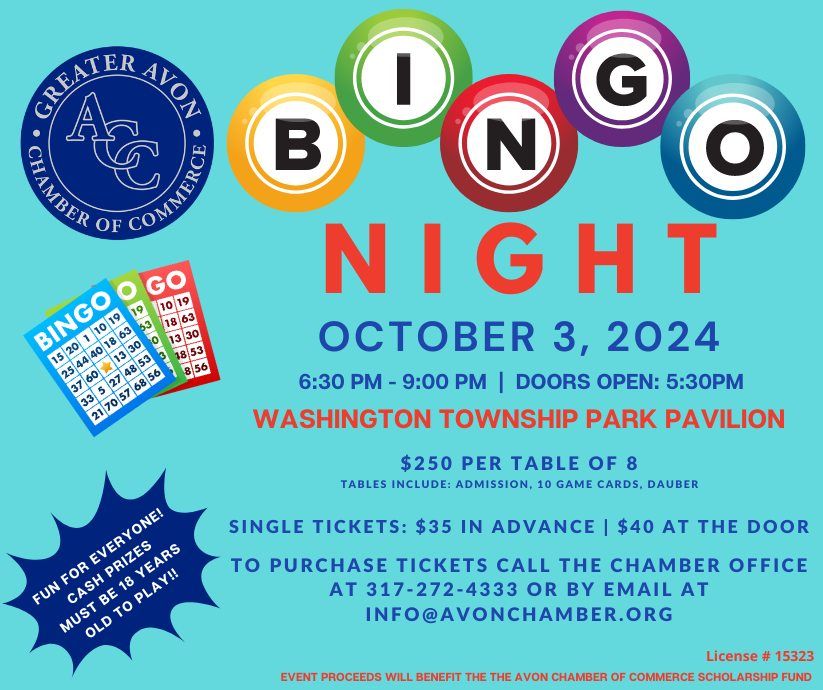 Avon Chamber Bingo