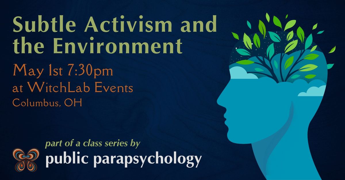 Subtle Activism and the Environment - Part 2 of our Public Parapsychology Class Series