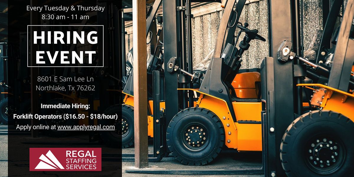 Standup Forklift Job Fair