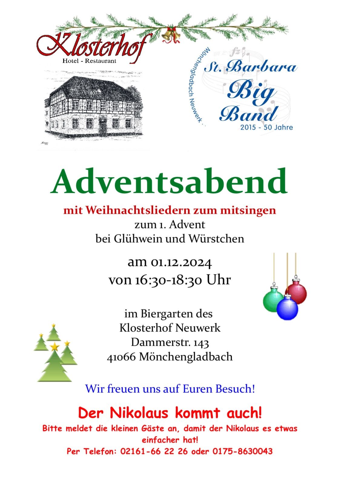 Adventsabend im Klosterhof Neuwerk