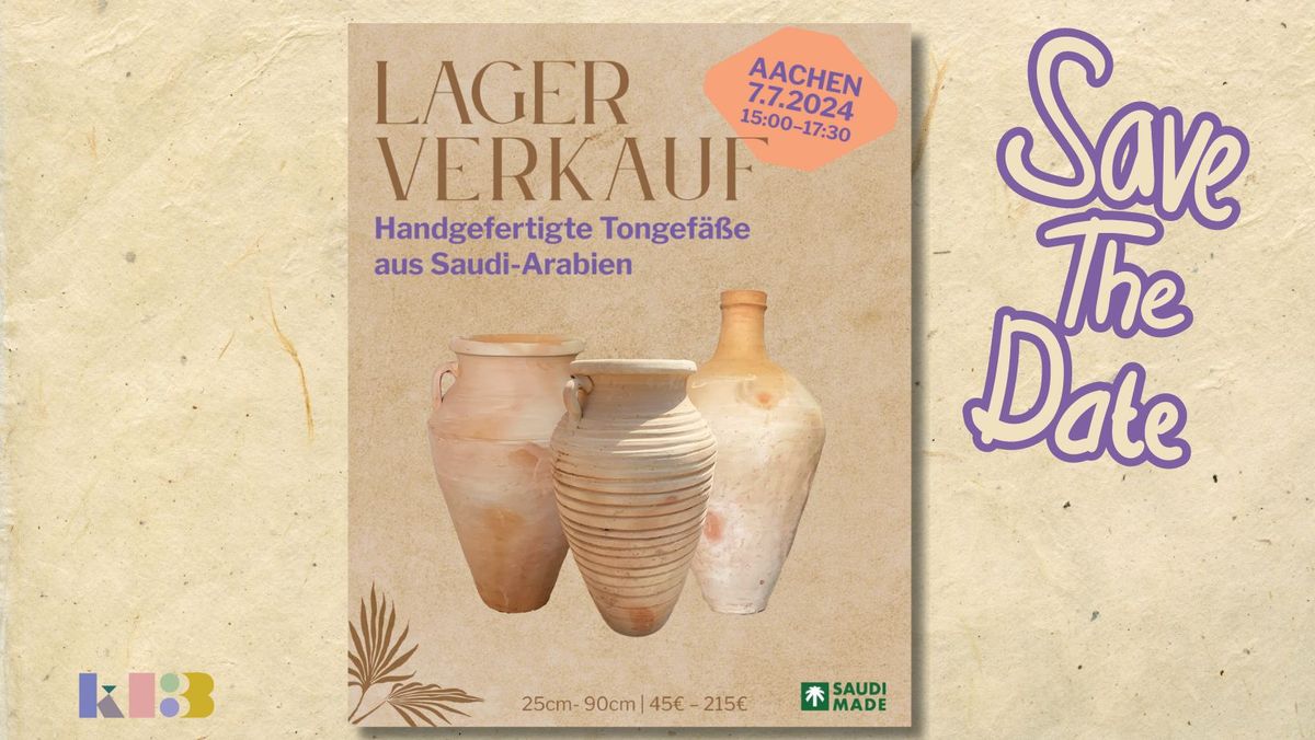 1. Lagerverkauf von unseren Sachen aus Mekkah und Medina - Tonwaren Keramiken