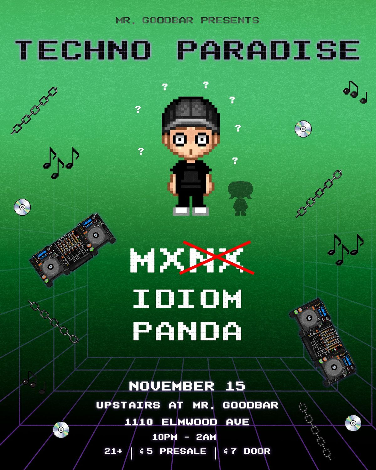 TECHNO PARADISE PRESENTS MX PLUS MORE