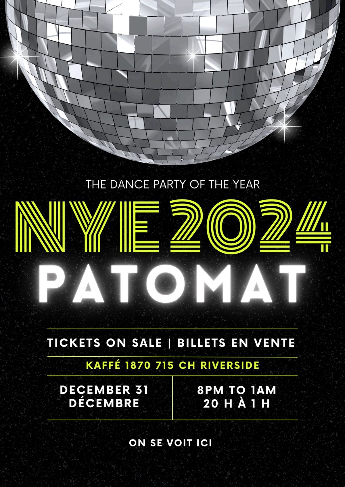 NYE 2024 with PATOMAT