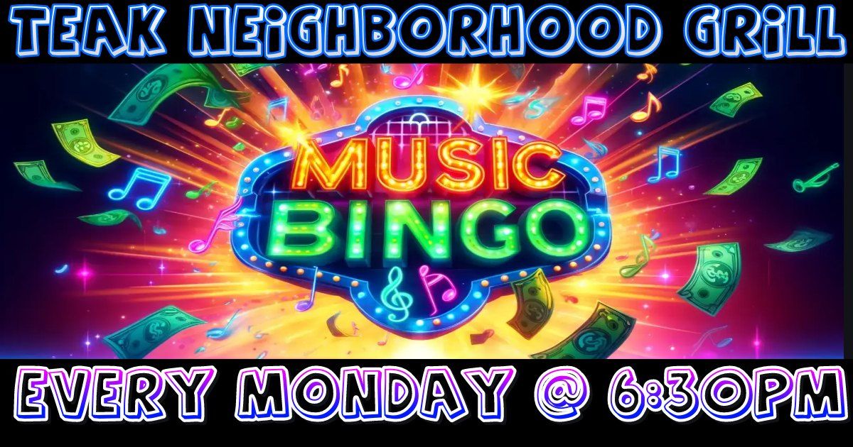 Music Bingo night at @ Teak Neighborhood Grill Orlando!