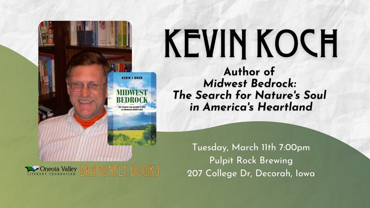 Kevin Koch | Midwest Bedrock | Reading, Q&A, and Signing!