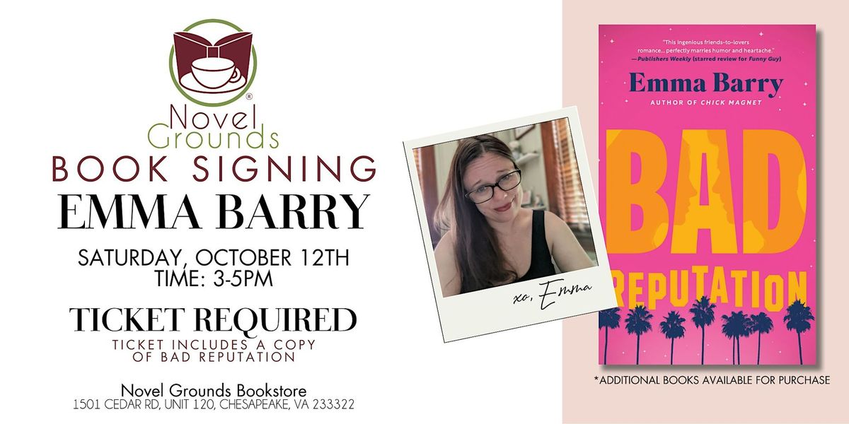 Book Signing -  Author Emma Barry