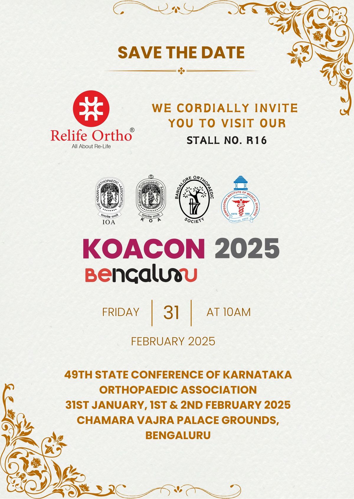 49th State Conference of the Karnataka Orthopaedic Association (KOACON 2025)