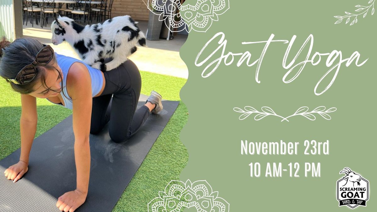 Screaming Goat Yoga!