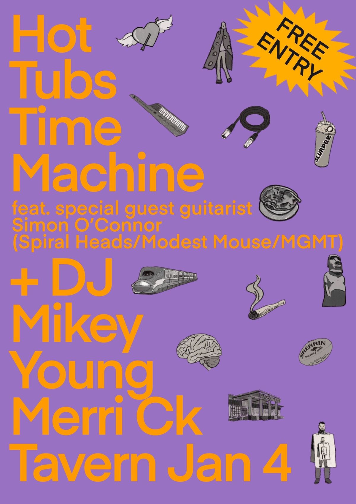 HOT TUBS TIME MACHINE + DJ MIKEY YOUNG 