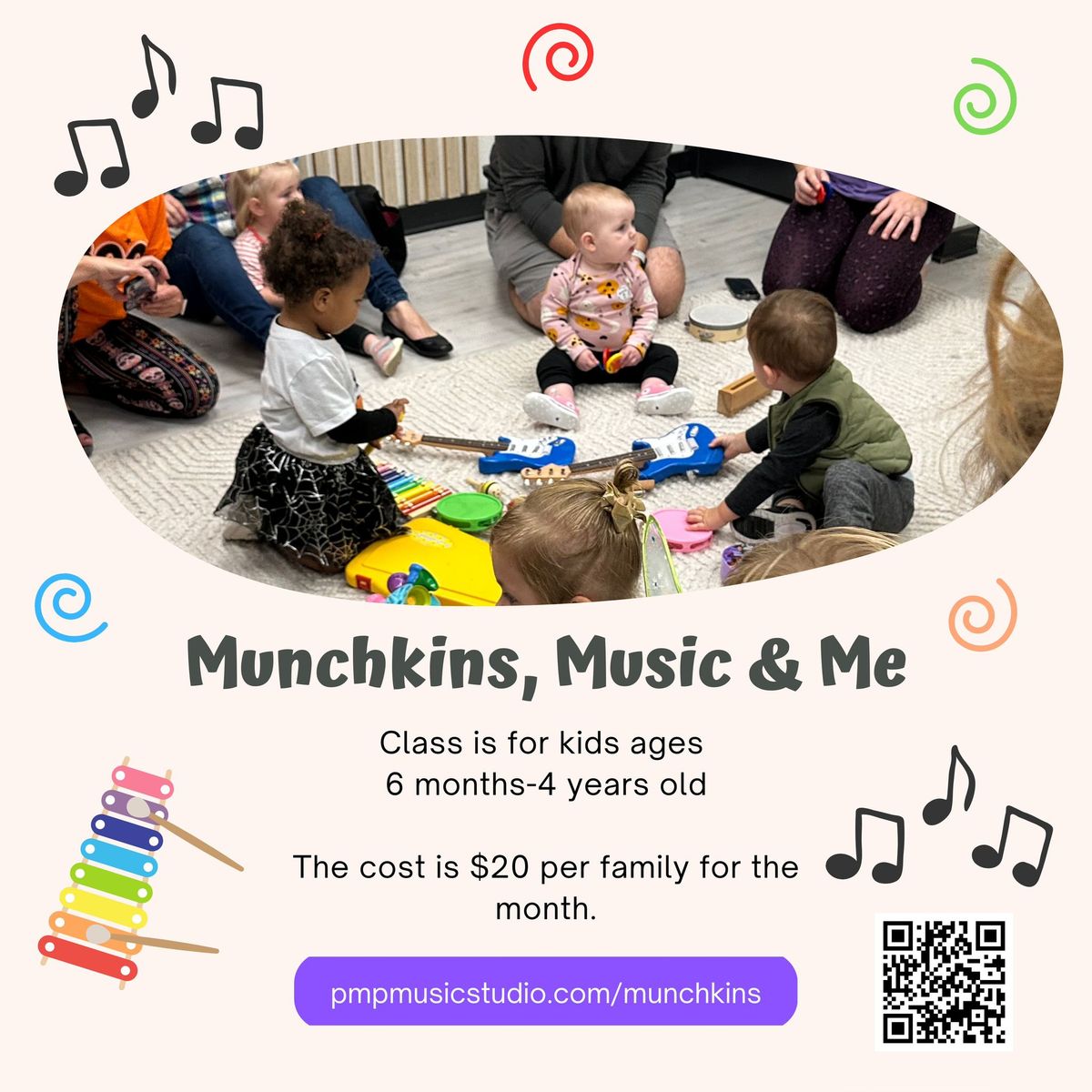 October Munchkins, Music & Me! Monday AM