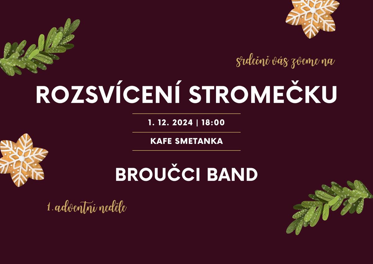 Rozsv\u00edcen\u00ed strome\u010dku a koncert Brou\u010dci Band