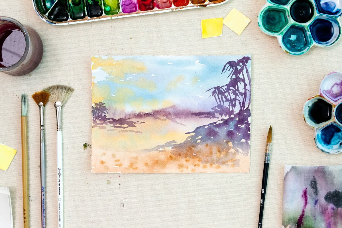 Workshop | Abstract Flow: Simple Expressive Watercolor Landscapes