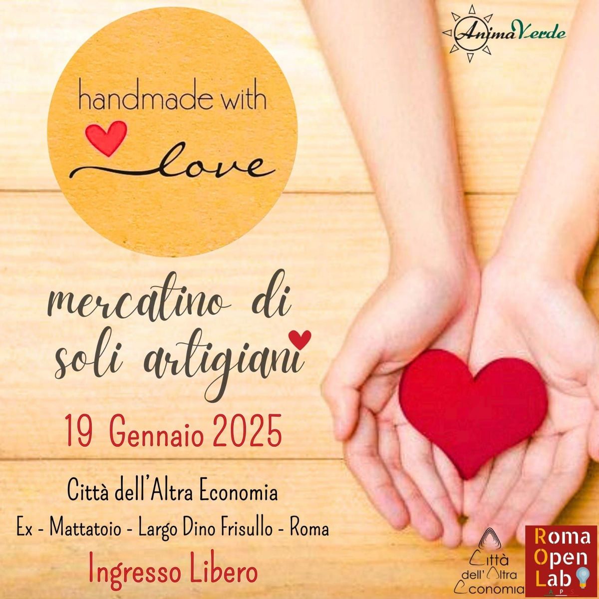 Handmade with Love | Il Mercatino di SOLI Artigiani a Roma