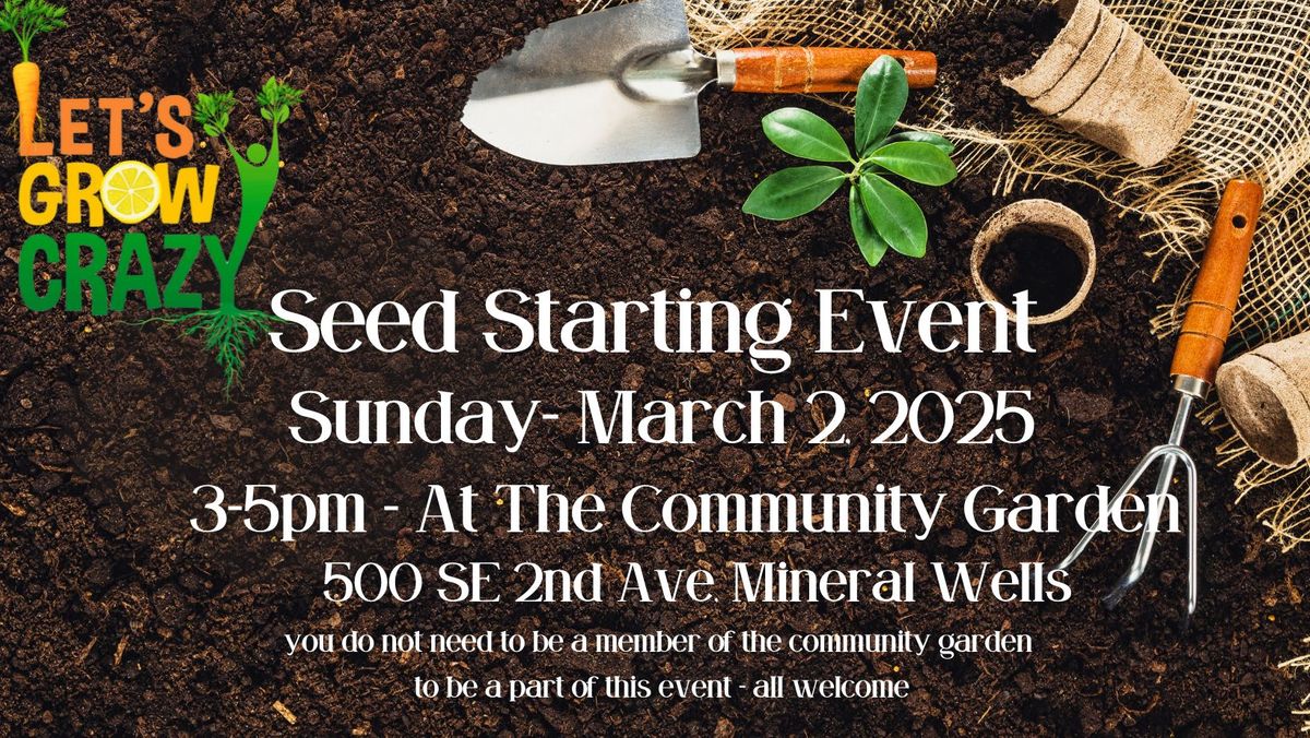 LGC - Seed Starting Event 