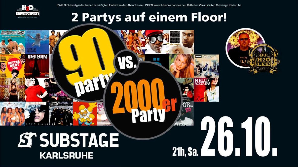 90ER VS. 2000ER PARTY