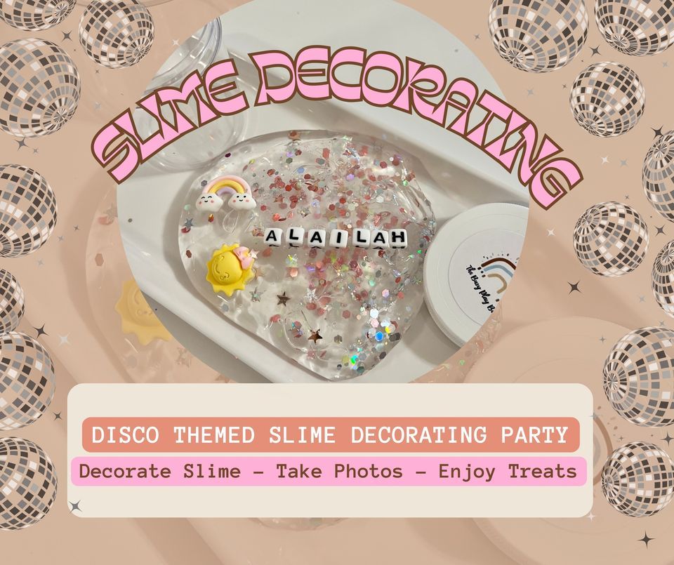 Disco Slime Decorating Party